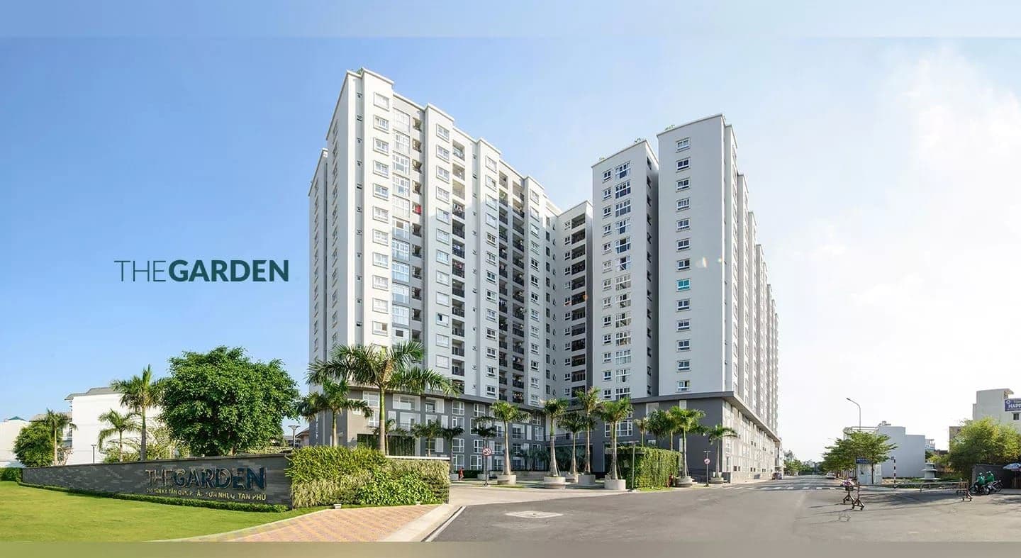 Toàn cảnh khu căn hộ An Gia Garden nhìn từ trên cao