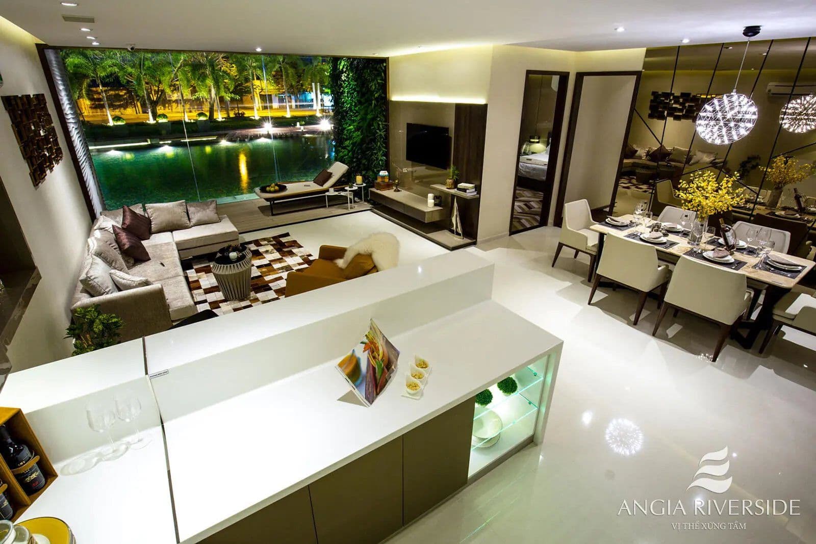 Phòng khách căn hộ tại An Gia Riverside
