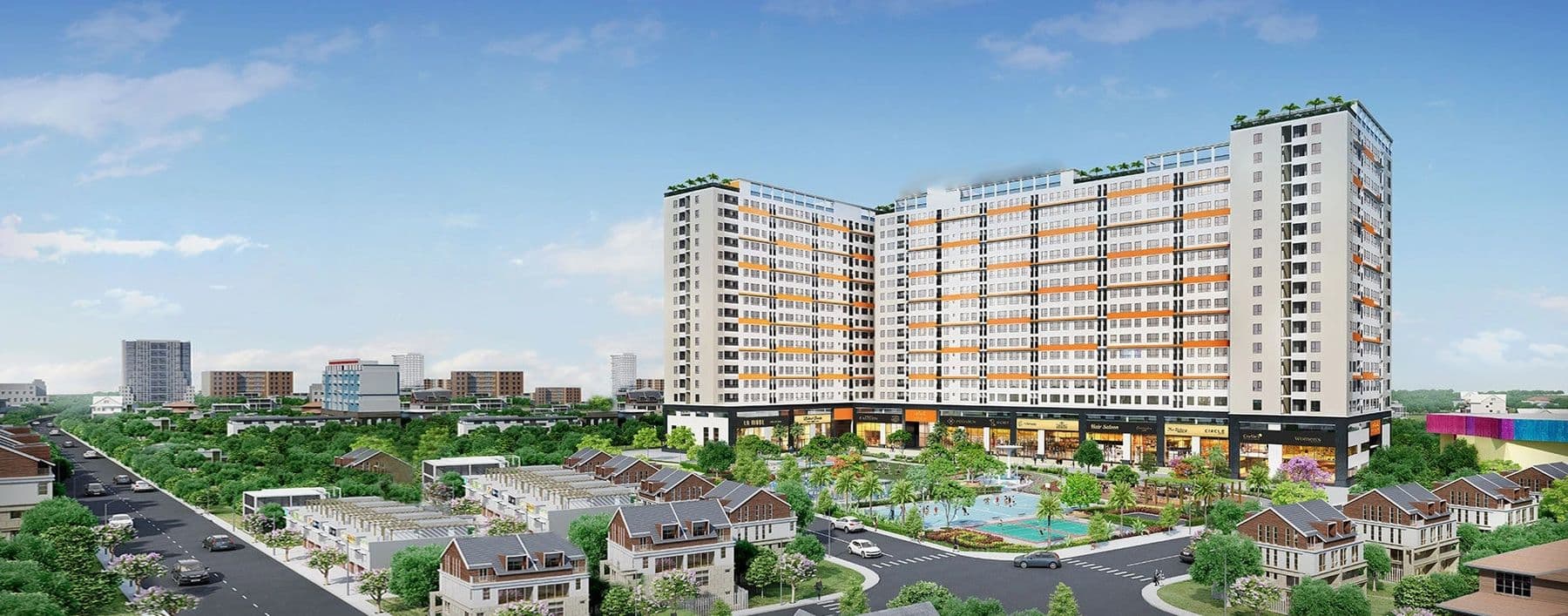 Toàn cảnh An Phú Apartment về đêm, góc nhìn từ trục Hậu Giang