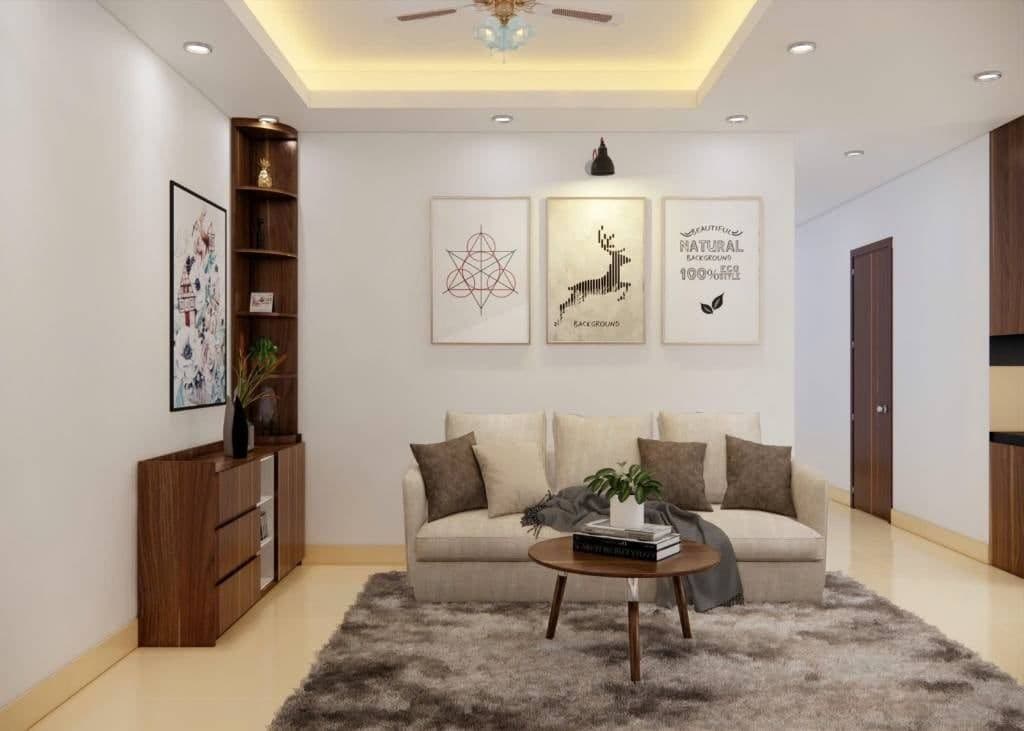 Không gian chính của căn 3 phòng ngủ 124 m² tại Belleza Apartment