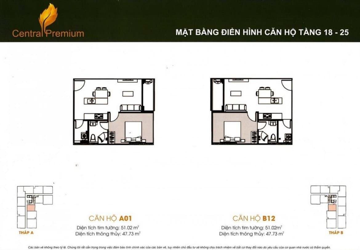Phòng ngủ căn hộ Central Premium Quận 8