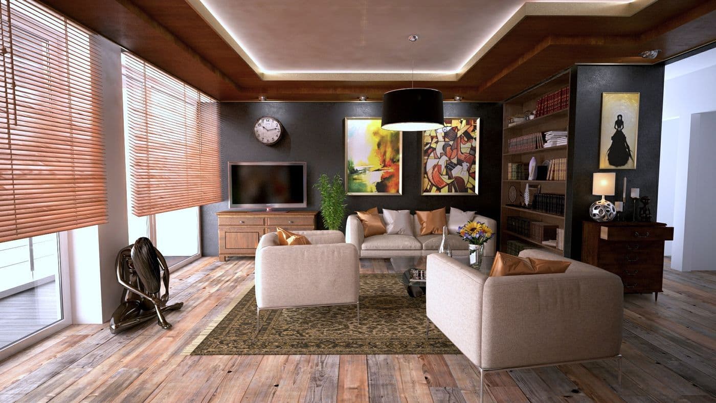 Không gian chính của căn officetel 45 m² tại Charmington La Pointe
