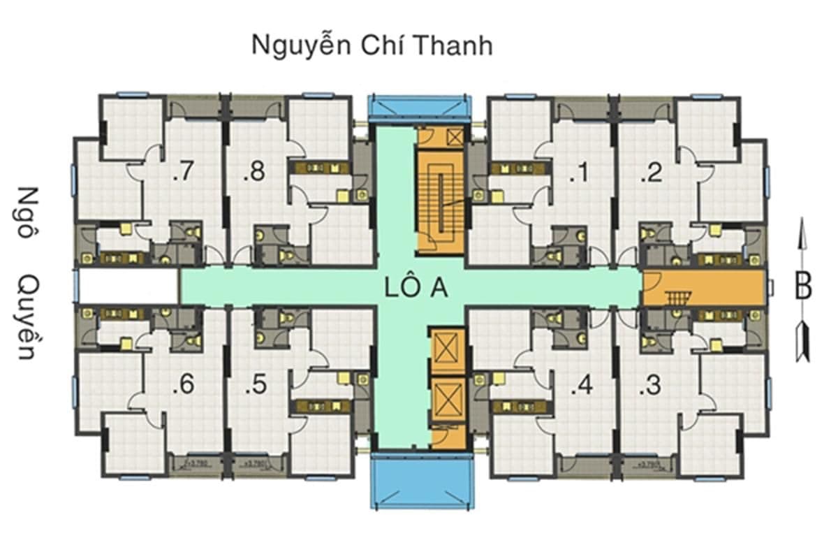 Không gian nội khu chung cư 155 Nguyễn Chí Thanh, quận 5