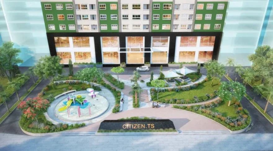 Phối cảnh khu chung cư Citizen Trung Sơn nhìn từ đường 9A