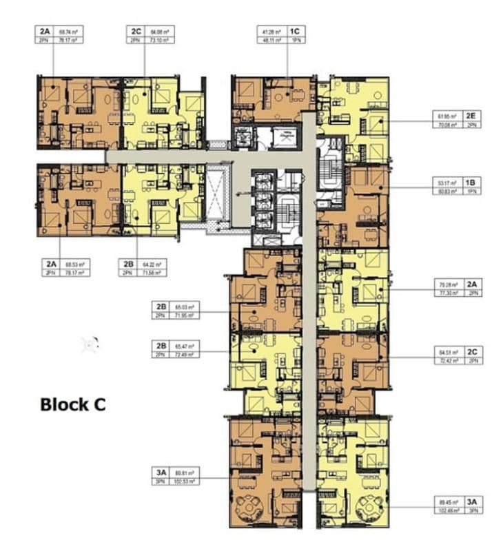 Mặt bằng căn hộ Kingdom 101, căn KI003 Kingdom 101