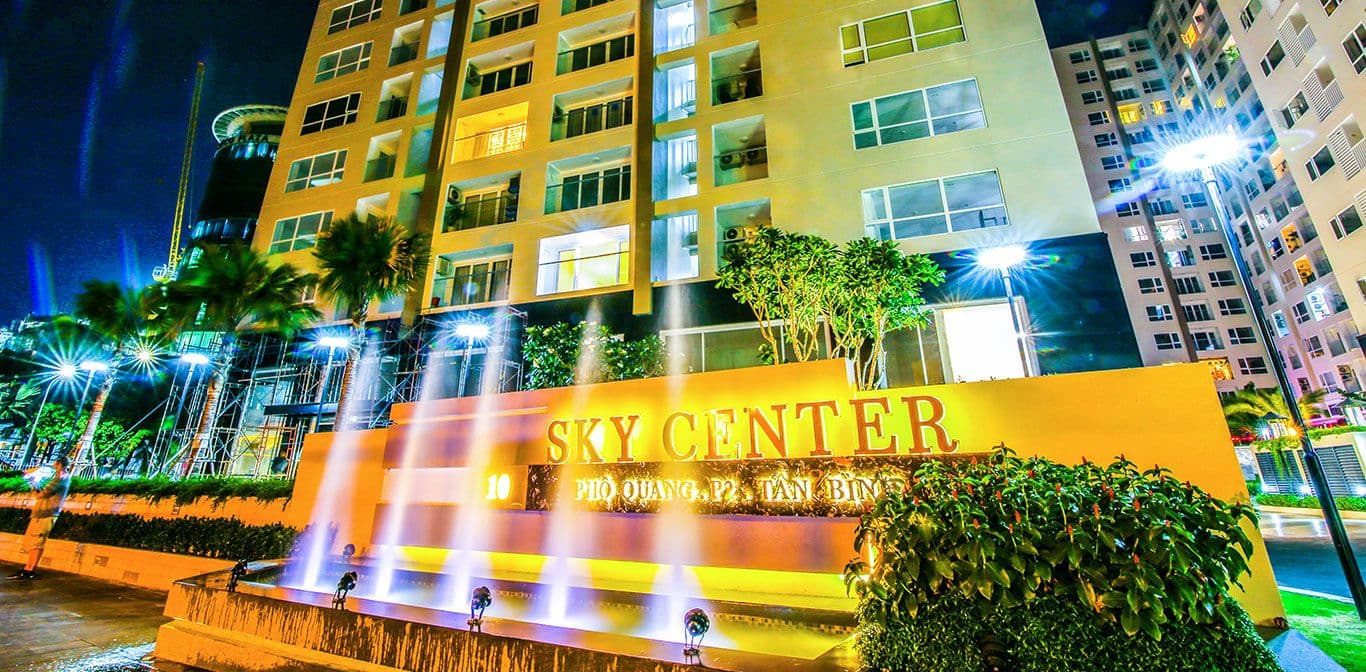 Toàn cảnh dự án Sky Center, số 10 Phổ Quang, phường 2, quận Tân Bình