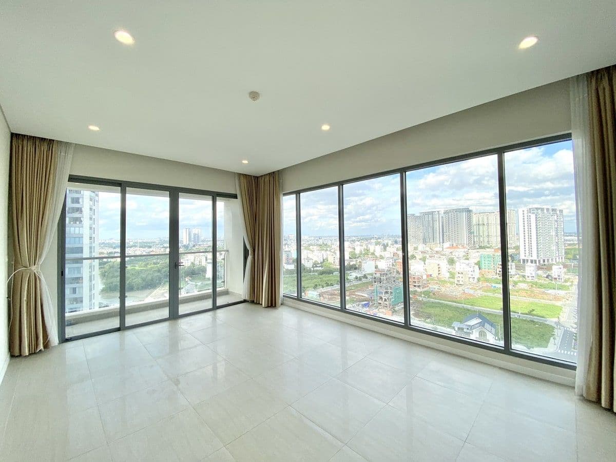 Toàn cảnh khu căn hộ Diamond Island (Đảo Kim Cương) ven sông Sài Gòn
