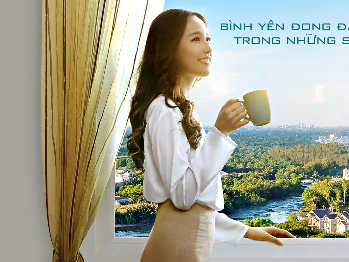 Khu căn hộ Dragon Hill nhìn từ trục Nguyễn Hữu Thọ