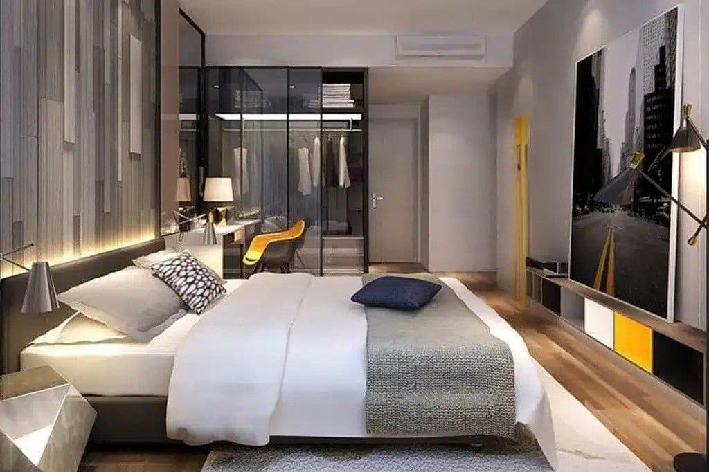 Khu bếp và bàn ăn căn 1 phòng ngủ 60 m² tại Estella Heights