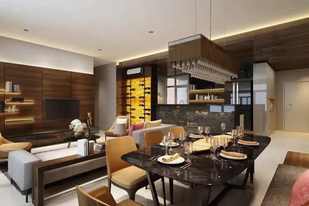 Phòng ngủ trong căn 2 phòng ngủ 89 m² tại Estella Heights