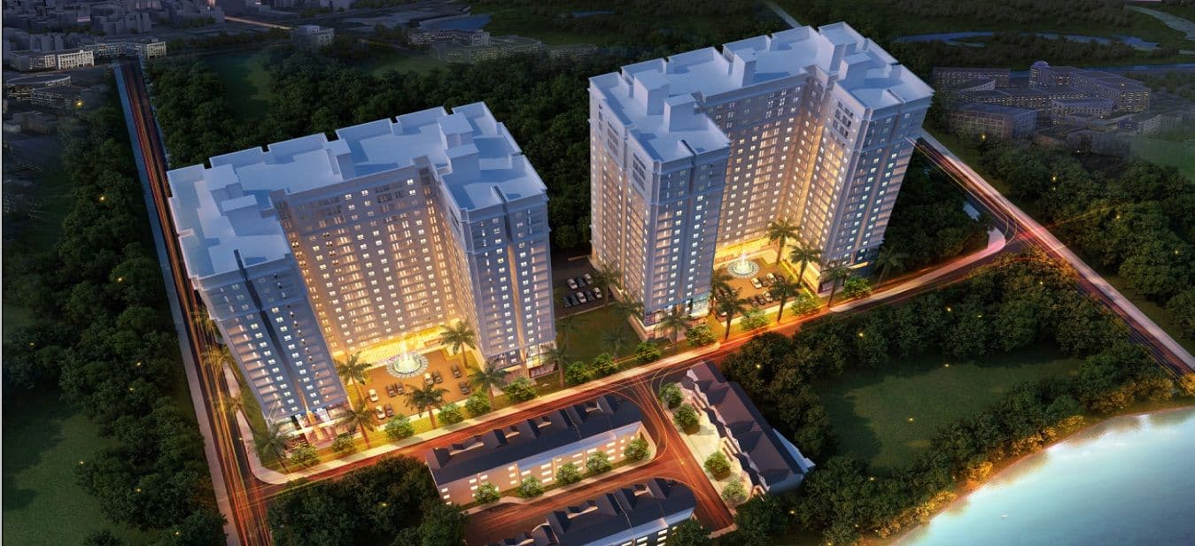 Toàn cảnh khu căn hộ Heaven Riverview (Mỹ Phúc) bên sông, Phường 16, Quận 8