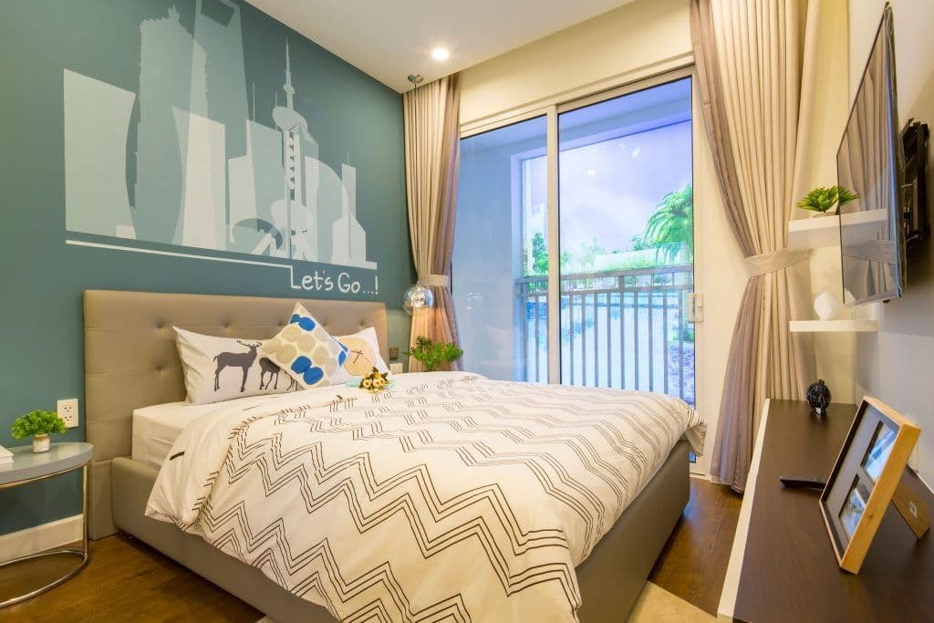 Phòng ngủ căn hộ 2 phòng ngủ tại Richstar Tân Phú