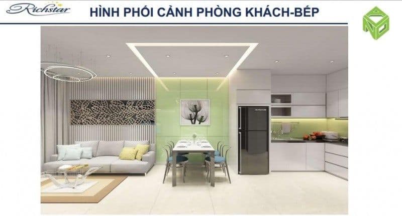 Khu bếp căn hộ tại Richstar Tân Phú