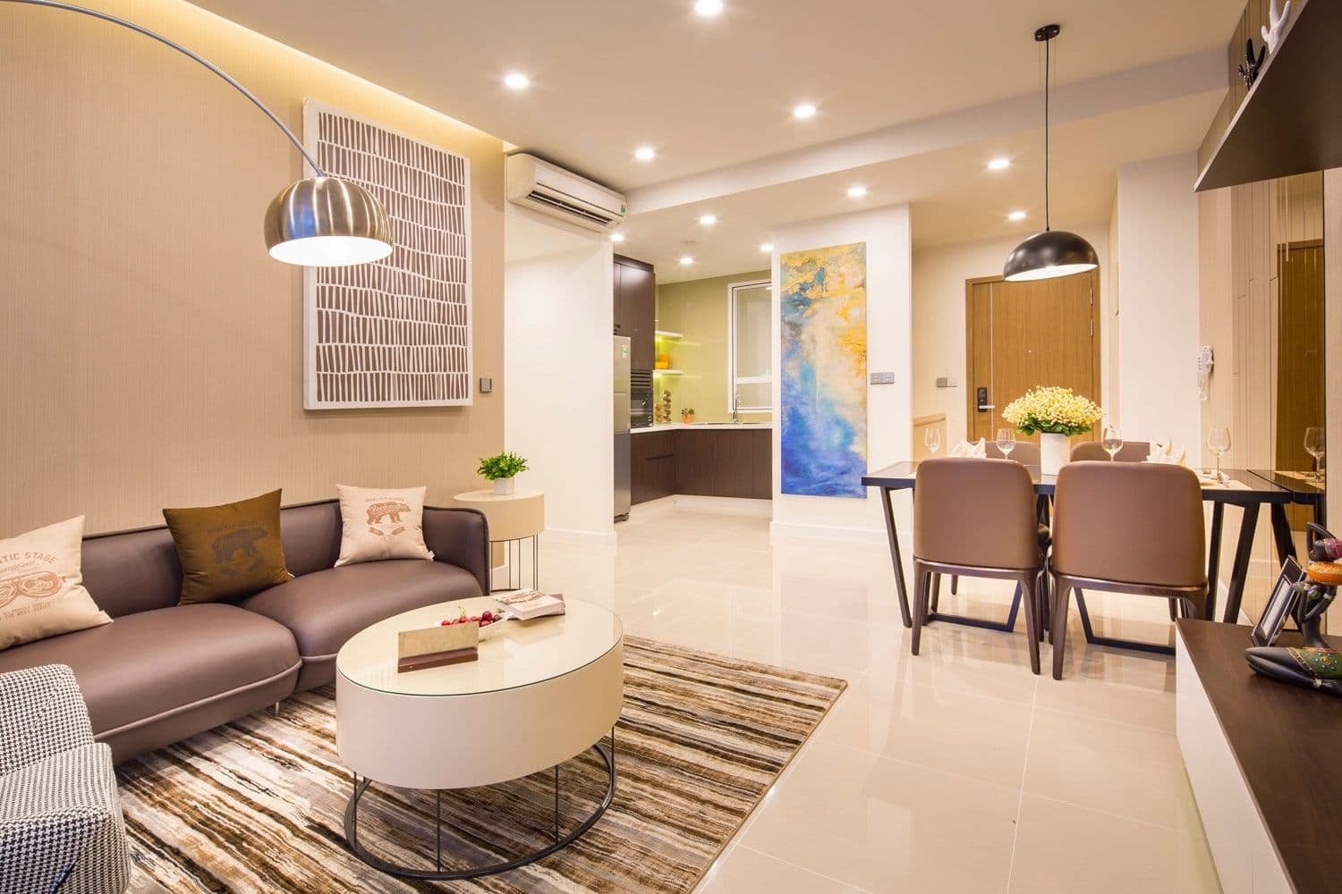 Khu bếp căn hộ 3 phòng ngủ tại Richstar Tân Phú