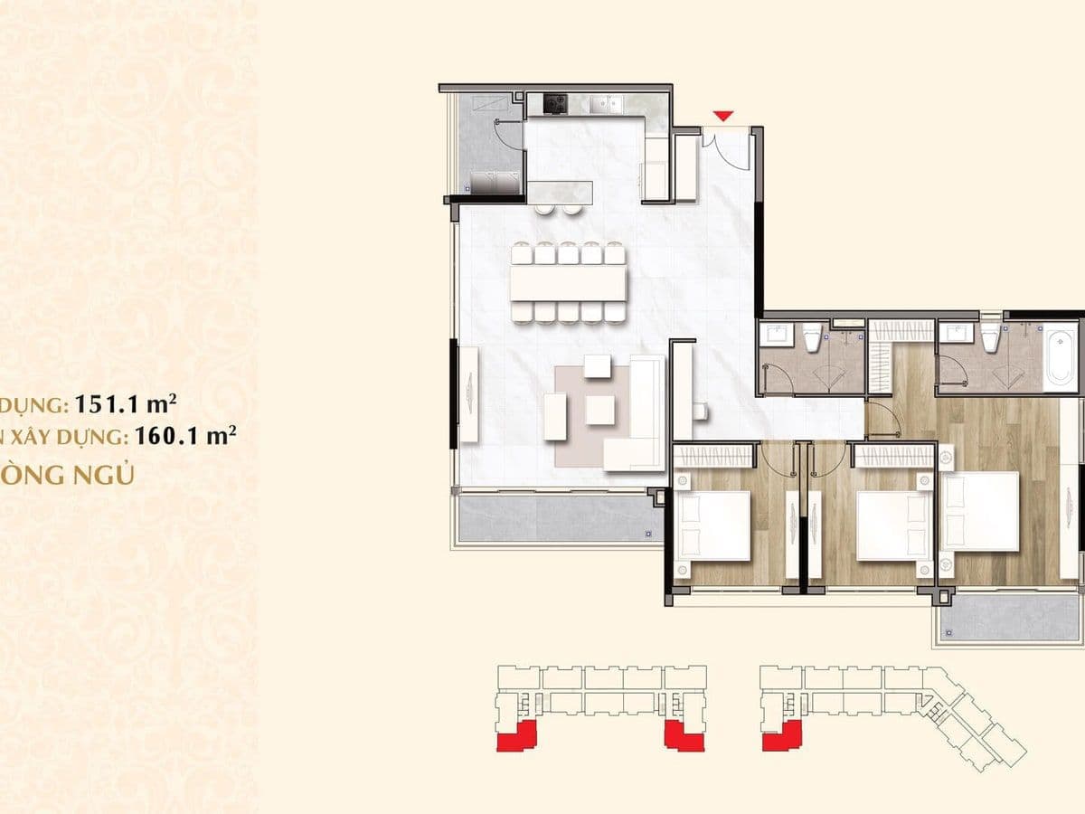 Các tháp căn hộ Sarimi và Sadora trong khu đô thị Sala