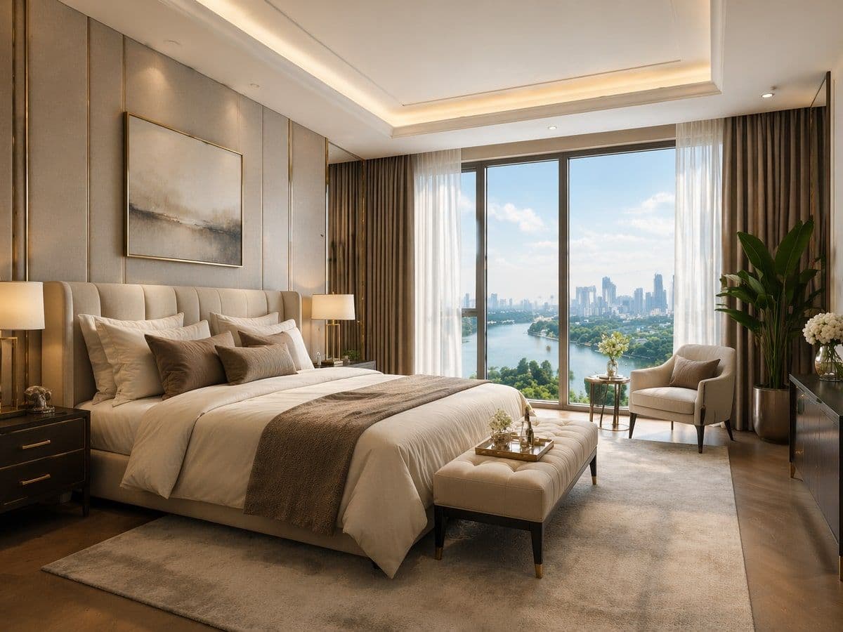 Cảnh quan và hồ trung tâm khu đô thị Sala Đại Quang Minh