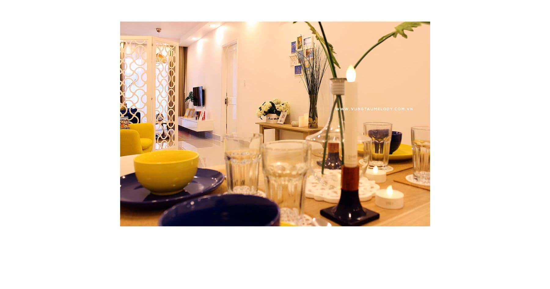 Không gian nội thất căn hộ tại Vũng Tàu Melody 49 m², ảnh minh hoạ 2/3