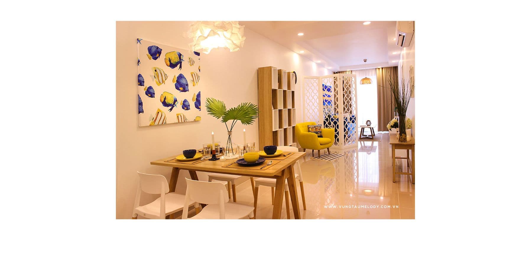 Không gian nội thất căn hộ tại Vũng Tàu Melody 108 m², ảnh minh hoạ 2/3